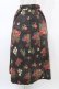 画像1: axes femme / バスケットブーケ柄スカート M ブラウン H-26-03-24-1043-AX-SK-NS-ZH (1)