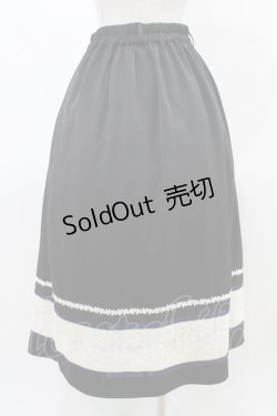 画像2: axes femme / バイカラープリーツスカート M ブラック H-26-03-24-1045-AX-SK-NS-ZH