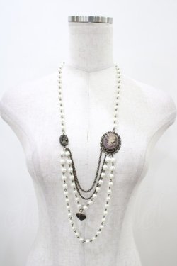 画像4: metamorphose / カメオネックレス (2連パール)  ブラウン H-26-03-24-1006-ME-AC-NS-ZH