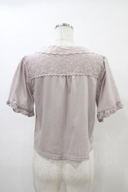 画像2: axes femme / レース切替ボレロ M ラベンダー H-26-03-24-1060-AX-TO-NS-ZH