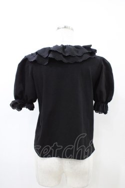 画像2: Amavel / ラッフルフリルカットソー Free ブラック H-26-03-24-1063-CA-TO-NS-ZH