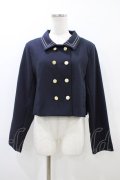Fi.n.t / チェーンステッチ使いダブル釦ショートジャケット Free NAVY H-26-03-24-1064-CA-JA-NS-ZH