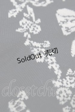 画像3: Innocent World / ローズリボンオーバーニーソックス  ブラック H-26-03-24-1001-IW-ZA-NS-ZH