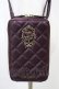 画像3: axes femme / ローズモチーフポシェット  ワイン H-26-03-24-1012-AX-BG-NS-ZH (3)