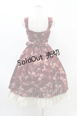 画像2: Victorian maiden / ローズコールレースアップジャンパースカート Free ボルドー H-26-03-24-1025-CL-OP-NS-ZH