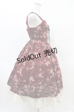 画像3: Victorian maiden / ローズコールレースアップジャンパースカート Free ボルドー H-26-03-24-1025-CL-OP-NS-ZH