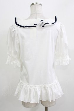 画像3: Leur Getter / グログランラインフリルカットソー  白 H-26-03-24-048-LU-TO-KB-ZH