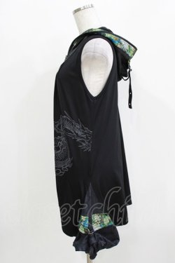 画像2: Qutie Frash / フード付チュニック  ブラック H-26-03-24-053-QU-TO-KB-ZH