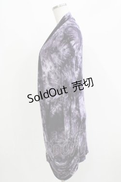 画像2: Ozz Croce / プリントロングカーディガン  パープル H-26-03-24-055-OO-TO-KB-ZH