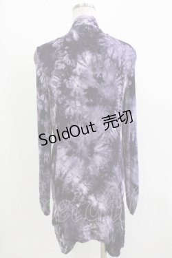 画像3: Ozz Croce / プリントロングカーディガン  パープル H-26-03-24-055-OO-TO-KB-ZH