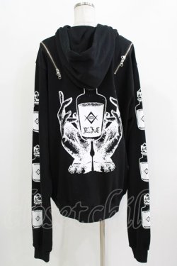 画像3: REFLEM / poisonボトルプリントパーカー FREE 黒 H-26-03-24-058-PU-TO-AK-ZH