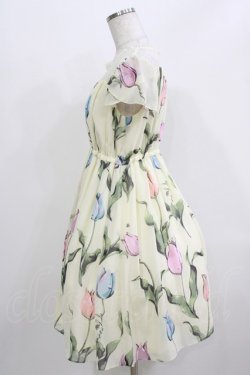 画像2: MILK / チューリーロマンスワンピース  クリームシャーベット H-26-03-24-006-ML-OP-KB-ZH