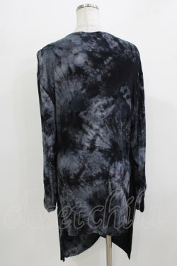 画像3: BERNINGS-SHO / フェイクレイヤードドレープカットソー XL グレー×ブラック H-26-03-24-067-PU-TO-KB-ZH