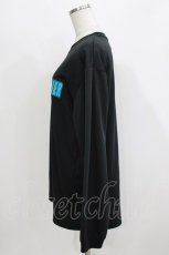 画像2: NieR Clothing / プリントLONG CUTSEW  黒×青 H-26-03-24-071-PU-TO-KB-ZH (2)