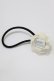 画像1: Q-pot. / Fresh SW Square Crystal Jewel Whip Hair Rubber Band  ホワイト H-26-03-24-078-QP-AC-KB-ZH (1)