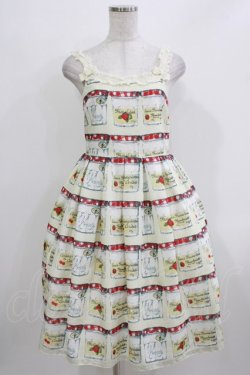 画像1: Emily Temple cute / 復刻JAM瓶キャミワンピース  アイボリー H-26-03-24-008-ET-OP-KB-ZH