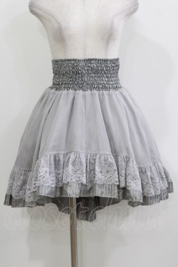 画像1: Ozz On / リバーシブルフィッシュテールスカート  グレー/グレーストライプ H-26-03-24-012-OO-SK-KB-ZH