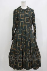 Jane Marple / Eternal Framesデイドレス  ダークグリーン H-26-03-24-016-JM-OP-KB-ZH