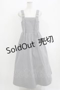 Candy Stripper / BACK SHIRRINGワンピース  グレー H-26-03-24-020-PU-OP-KB-ZH