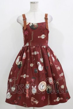 画像1: MILK / ミステリアスTimeジャンスカ  バーガンディー H-26-03-25-001-ML-OP-KB-ZH