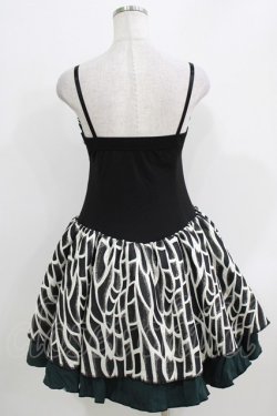 画像3: Qutie Frash / キャミワンピース  黒×緑 H-26-03-25-003-QU-OP-KB-ZH