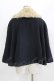 画像3: Jane Marple / ファーカラーのケープコート  ネイビー H-26-03-25-026-JM-CO-KB-ZH (3)