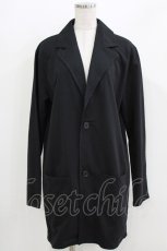 画像1: NieR Clothing / バックプリントロングカットジャケット  黒 H-26-03-25-027-PU-JA-KB-ZH (1)