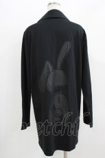 画像3: NieR Clothing / バックプリントロングカットジャケット  黒 H-26-03-25-027-PU-JA-KB-ZH (3)