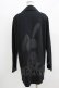 画像3: NieR Clothing / バックプリントロングカットジャケット  黒 H-26-03-25-027-PU-JA-KB-ZH (3)