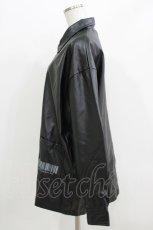 画像2: NieR Clothing / フェイクレザージャケット  黒 H-26-03-25-029-PU-JA-KB-ZH (2)