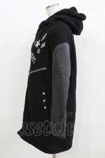 画像2: HELL CAT PUNKS / ボアフードライダースコート  ブラック H-26-03-25-030-PU-CO-KB-ZTC078 (2)