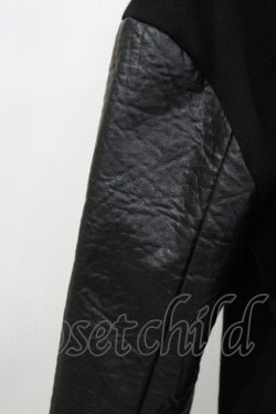 画像4: HELL CAT PUNKS / ボアフードライダースコート  ブラック H-26-03-25-030-PU-CO-KB-ZH