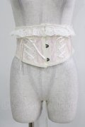 MR corset / レース切替ショートコルセット  オフ×ピンク H-26-03-25-033-PU-ZA-KB-ZH