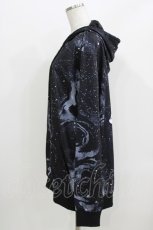 画像2: NieR Clothing / 総柄ZIPパーカー F 黒 H-26-03-25-034-PU-TO-KB-ZH (2)