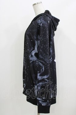 画像2: NieR Clothing / 総柄ZIPパーカー F 黒 H-26-03-25-034-PU-TO-KB-ZH