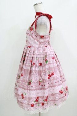 画像2: MILK / デコレーションLaceジャンパースカート  ピンクレース H-26-03-25-004-ML-OP-KB-ZH