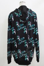 画像3: NieR Clothing / 総柄プルパーカー  黒×ONEくん H-26-03-25-037-PU-TO-KB-ZH (3)