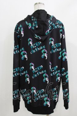 画像3: NieR Clothing / 総柄プルパーカー  黒×ONEくん H-26-03-25-037-PU-TO-KB-ZH