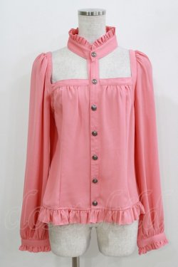 画像1: ALGONQUINS / スクエアネックホルタートップス F ピンク H-26-03-25-041-AL-TO-KB-ZH