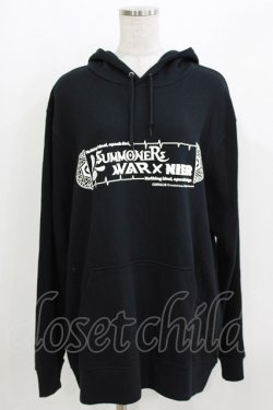 画像1: NieR Clothing / プリントプルパーカー  ブラック H-26-03-25-045-PU-TO-KB-ZH