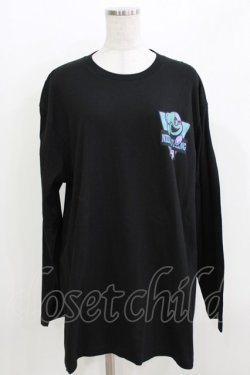 画像1: NieR Clothing / ONE君ポイントロングカットソー  黒 H-26-03-25-048-PU-TO-KB-ZH