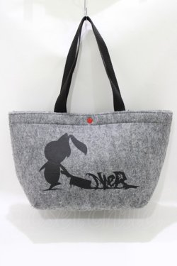 画像1: NieR Clothing / バッグインバッグ付バッグ  グレー H-26-03-25-050-PU-BG-KB-ZH