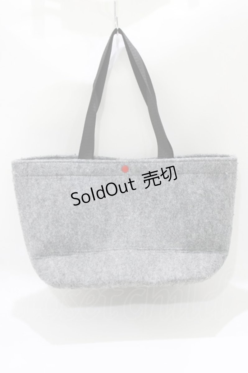 画像2: NieR Clothing / バッグインバッグ付バッグ  グレー H-26-03-25-050-PU-BG-KB-ZH (2)