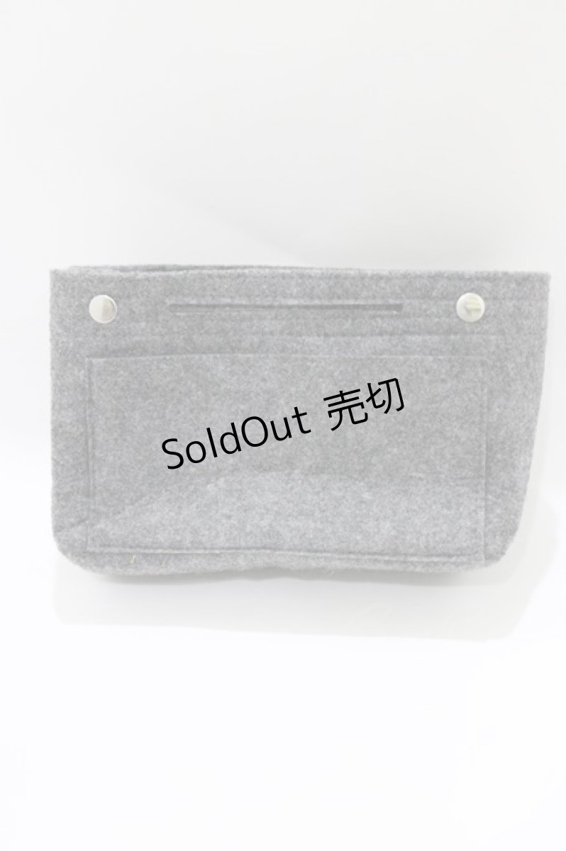 画像5: NieR Clothing / バッグインバッグ付バッグ  グレー H-26-03-25-050-PU-BG-KB-ZH (5)