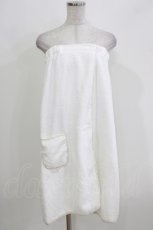 画像1: NieR Clothing / ターバン付き巻くバスタオル  白 H-26-03-25-054-PU-ZA-KB-ZH (1)