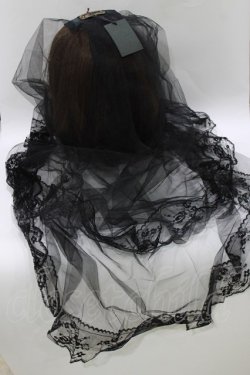 画像1: Estrellas / ロングヴェールマルチクリップ  ブラック H-26-03-25-057-EL-AC-KB-ZH