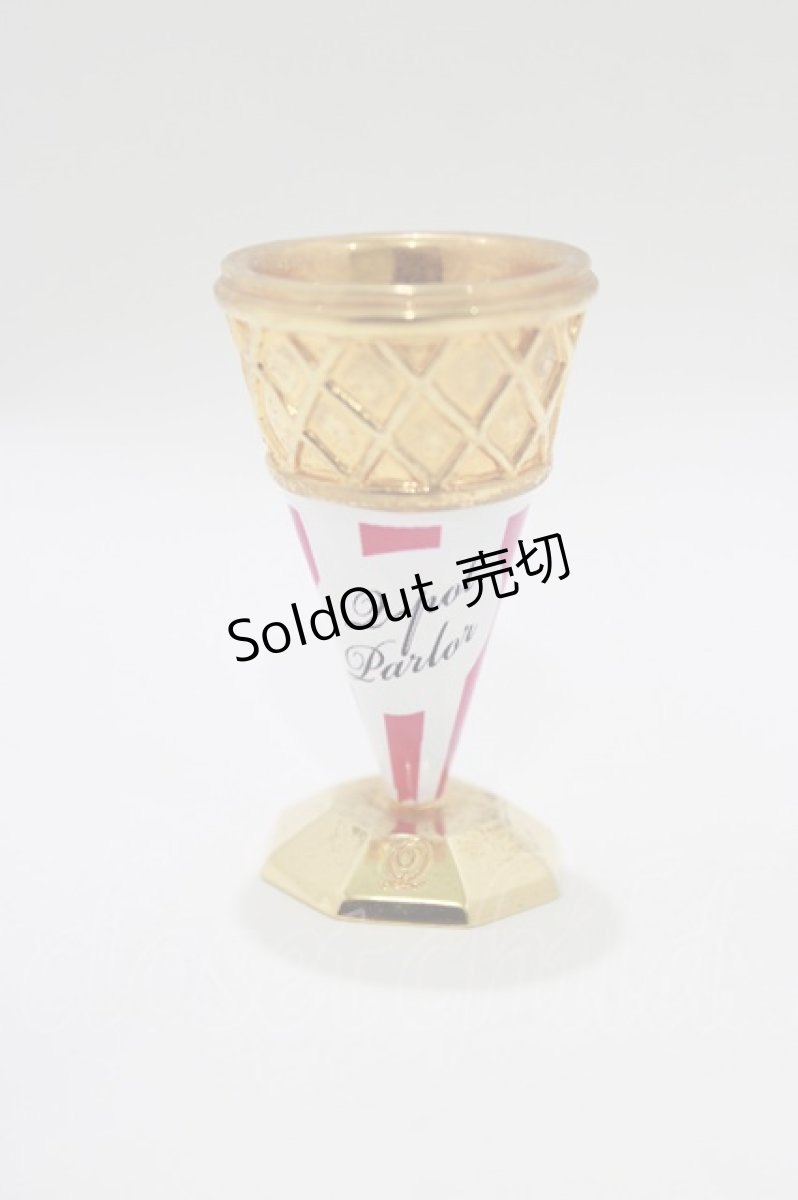 画像1: Q-pot. / ワッフルコーンスタンド  ゴールド H-26-03-25-060-QP-ZA-KB-ZH (1)
