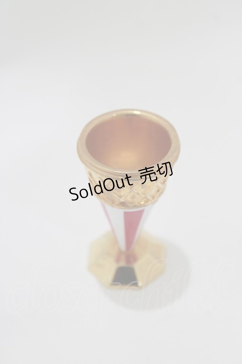 画像2: Q-pot. / ワッフルコーンスタンド  ゴールド H-26-03-25-060-QP-ZA-KB-ZH (2)