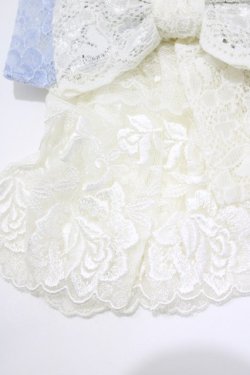 画像2: MR corset / レースリボンカフス  オフ×サックス H-26-03-25-065-PU-ZA-KB-ZH