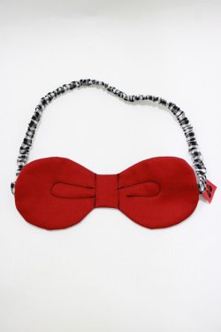 画像1: ネバアランド / たぬきねいりアイマスク - 赤 H-26-03-25-067-LO-AC-KB-ZH